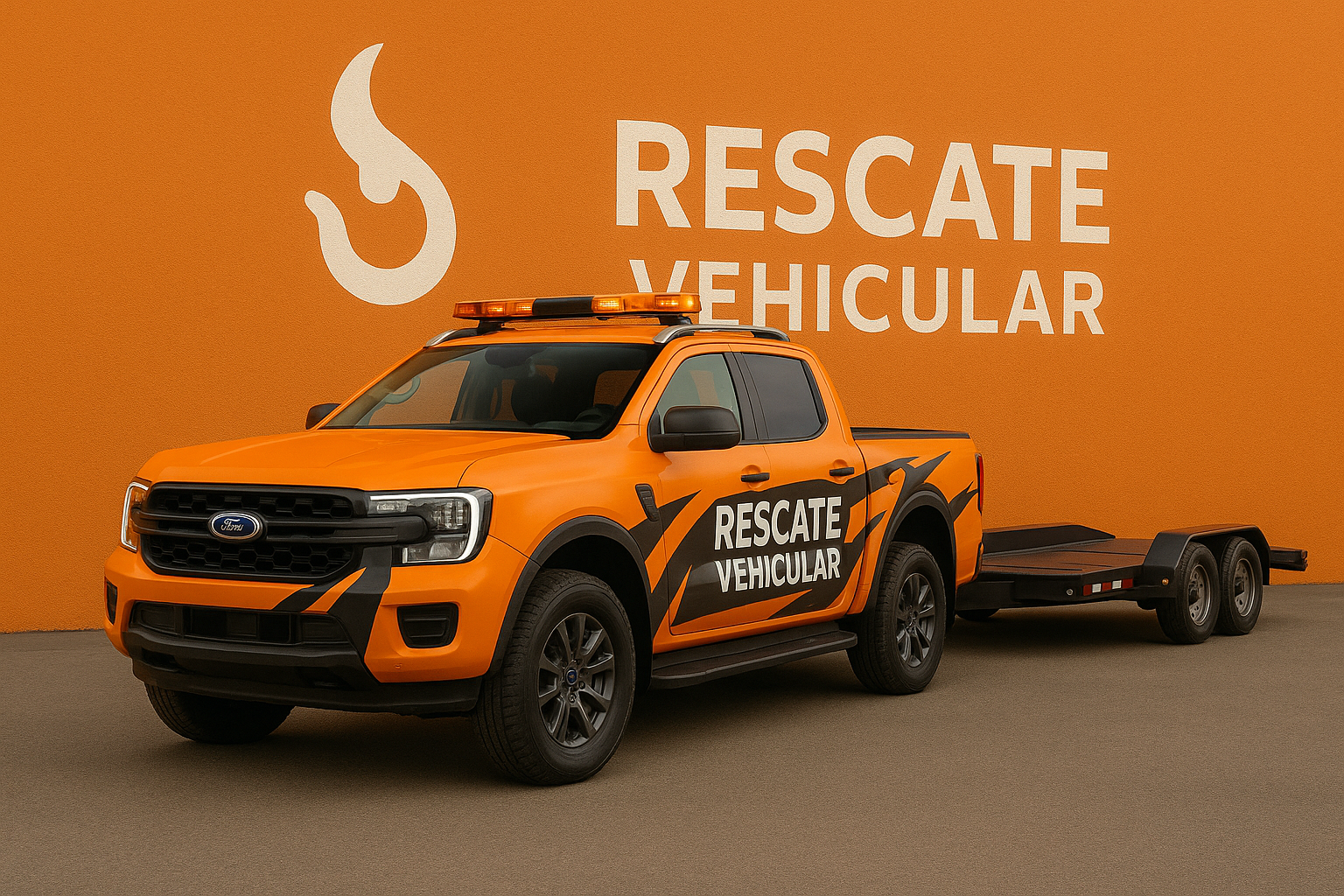 Camioneta Ford Ranger de rescate Auxilio Olavarría